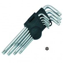 Set chei torx CRV, lungi (9 buc, T10-T50)